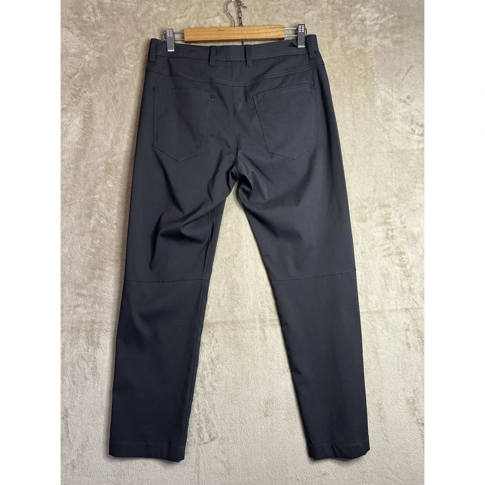 Tommy‎ Bahama Boracay 5-Pocket Pants Mens Grey Straight Leg Casual Trousers